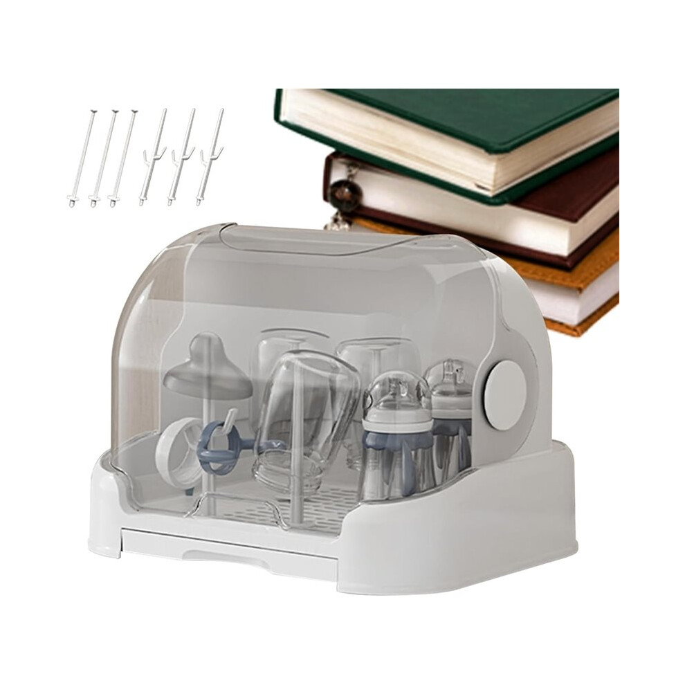 Baby Bottle Organizer, Covered Storage Box For Bottles - Dustproof Container For Breast Milk And Kitchen,Bathroom Tauoh