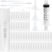 Flacone da 2 Ml, Piccolo Flacone di Profumo da Viaggio Ricaricabile con 10 Strumenti, per Profumi di Oli Essenziali da Viaggio A