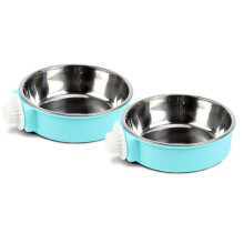 Pet Bowl Anti Tipping Adjustable Stainless Steel Pet Bowl, Perfect Hanging Feeder for Providing Food and Water for Dogs