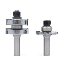 2pcs Adjustable T-Joint Knife for Flooring Male/Female Woodworking Panel Joining Knife Carving Machine Milling Cutter