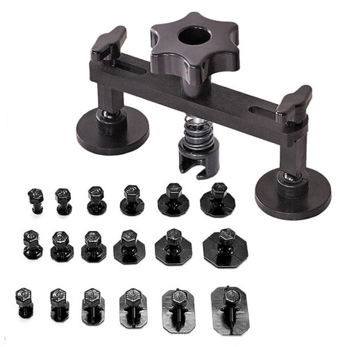 Bridge Dent Puller with 18 Spacers and Suction Cup for Car Dent Removal for Auto Dent Repair Tool