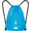 Zoggs Zoggs Unisex Sling Bag Drawstring Rucksack, Blue, One Size UK 2