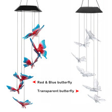 Sun Power Butterfly Wind Chime Lamp, Color-Changing Outdoor Garden Light, 650127mm