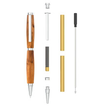 Pen Kits for Woodturning 10 Pack Gold-Silver 20 Pieces of Hardwood Turning Blanks-Pen Making Tools Pen for DIY Coppe