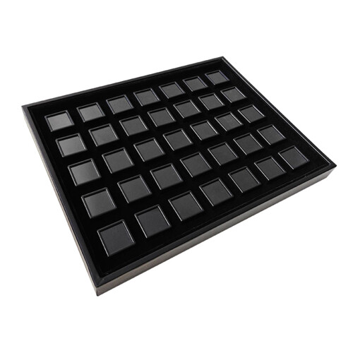 Transparent 35 Grids Plastic Tray For-black box black cott