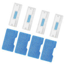 Chiffons de nettoyage pour vadrouille à vapeur, 4 pièces,-Bleu