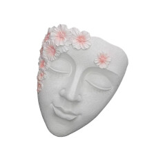 Elegant Face Shape Hanging Pot Functional And Beautiful-White