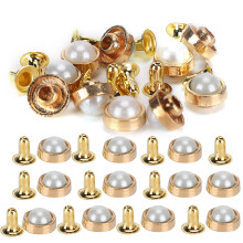 100 Sets Color Crystal Rivets 8MM Zinc Alloy Decoration Studs for Luggage & Clothing