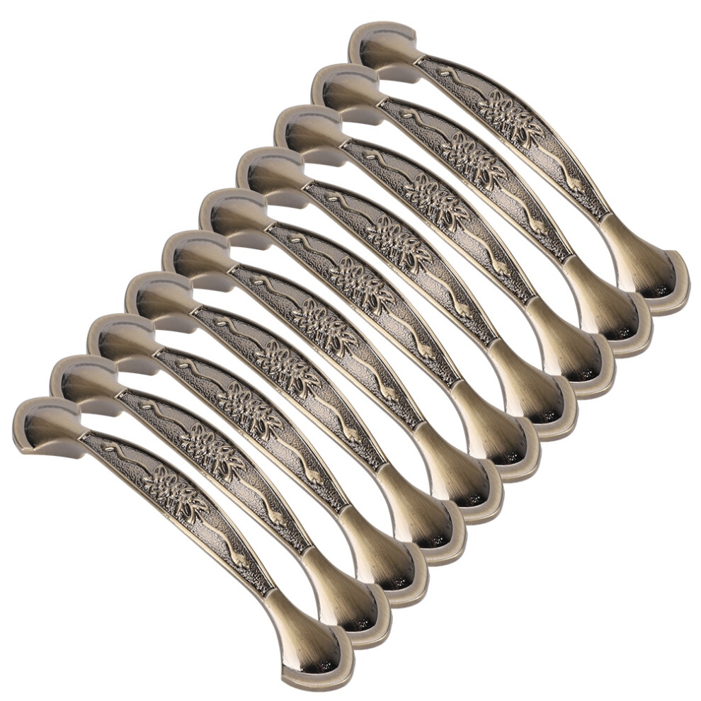 10 Zinc Alloy Cabinet Pull Handles Office Drawer Hardware 96Mm Hole Spacing 7901391983343