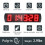 5 Inch LED Race Timing Clock with Tripod for Running Events, 6 Digits Countdown/up Digital Timer Race Clock Remote Control 4