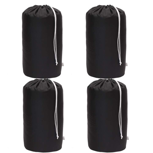 Augbunny Durable Drawstring Water Resistant Dust Flap Stuff Sack Bag 4-pack 1