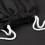 Augbunny 100% Cotton Canvas Drawstring Backpack Gym Sack pack 2-Pack (Black, Small) 2