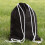 Augbunny 100% Cotton Canvas Drawstring Backpack Gym Sack pack 2-Pack (Black, Small) 5