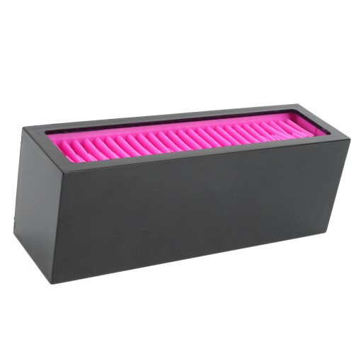 Silicone Makeup Storage Box Black Rose Red 18.5cm Organizer 2