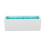 Silicone Makeup Storage Box Case, White Blue, 18.5x6.5x5.5cm 2