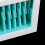 Silicone Makeup Storage Box Case, White Blue, 18.5x6.5x5.5cm 3