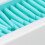Silicone Makeup Storage Box Case, White Blue, 18.5x6.5x5.5cm 4