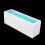 Silicone Makeup Storage Box Case, White Blue, 18.5x6.5x5.5cm 5