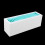 Silicone Makeup Storage Box Case, White Blue, 18.5x6.5x5.5cm 7