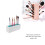 Silicone Makeup Storage Box Case, White Blue, 18.5x6.5x5.5cm 8