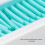 Silicone Makeup Storage Box Case, White Blue, 18.5x6.5x5.5cm 10