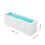Silicone Makeup Storage Box Case, White Blue, 18.5x6.5x5.5cm 11