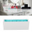 Silicone Makeup Storage Box Case, White Blue, 18.5x6.5x5.5cm 14
