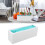 Silicone Makeup Storage Box Case, White Blue, 18.5x6.5x5.5cm 16