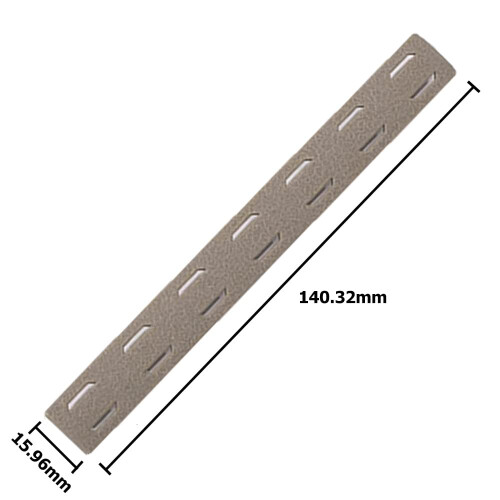 SBGJMY 5-pack Mlok Handguard Protector Rubber Rail Cover Panel for MLOK Handguard System (Tan) 1