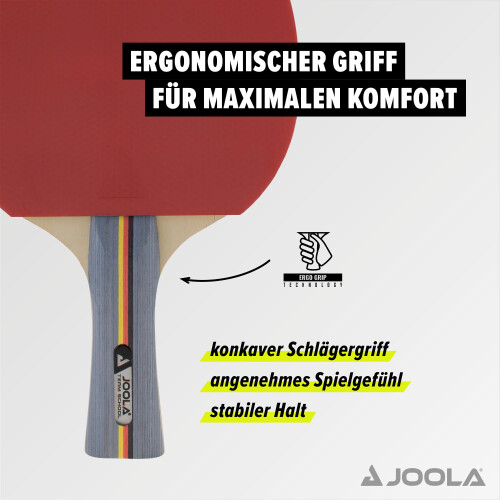 JOOLA Team School Table Tennis Bat - Multi-Colour 2