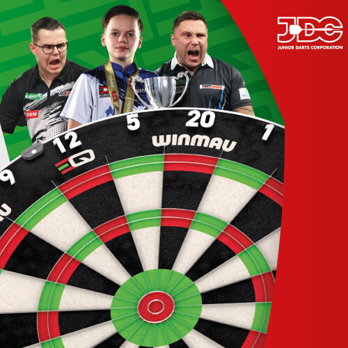 winmau WINMAU Dart Board - Equalizer Dartboard for kids - Dual Core Technology - Professional Training Darts Board For Juniors 2
