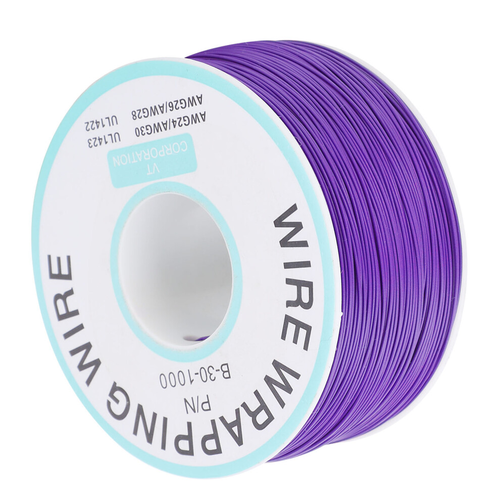 Tinned Copper Wire Circuit Board Flying Wire, 0.25Mm Core, 0.55Mm Dia, Purple 5051391985556