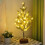 Beflockte LED-Weihnachtsbaumlampe, grün, 16,9" x 5,1" 1