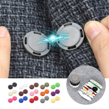 12Pcs Magnetic Buttons, Round Suction Fasteners for Coats/Cardigans, Heavy-Duty Neodymium, No Sewing, Easy Install – Compatible with All Fabrics