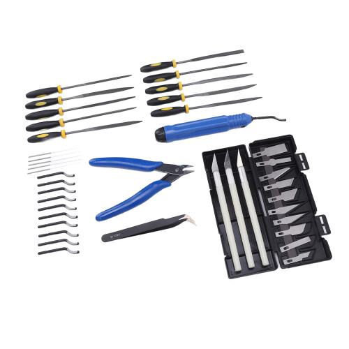 Needle File Tool Kit 3D Printer Grinding Trimming Set for Nozzle Cleaning and Model Carving 2