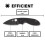 Spyderco C216GPBBK EFFICIENT Knife, Black, 10.5 cm 5