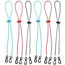 Cordons de masque ajustables en spandex, 6 pièces