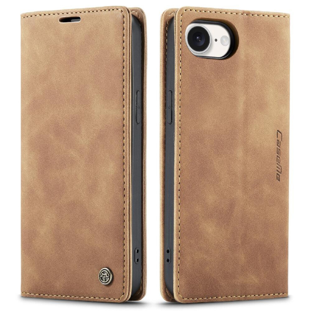 () Flip Case For Iphone 17E Magnetic Closure Shockproof Flip Folio Book Case Card Slot Kickstand Vintage Pu Leather Wallet 764563221981