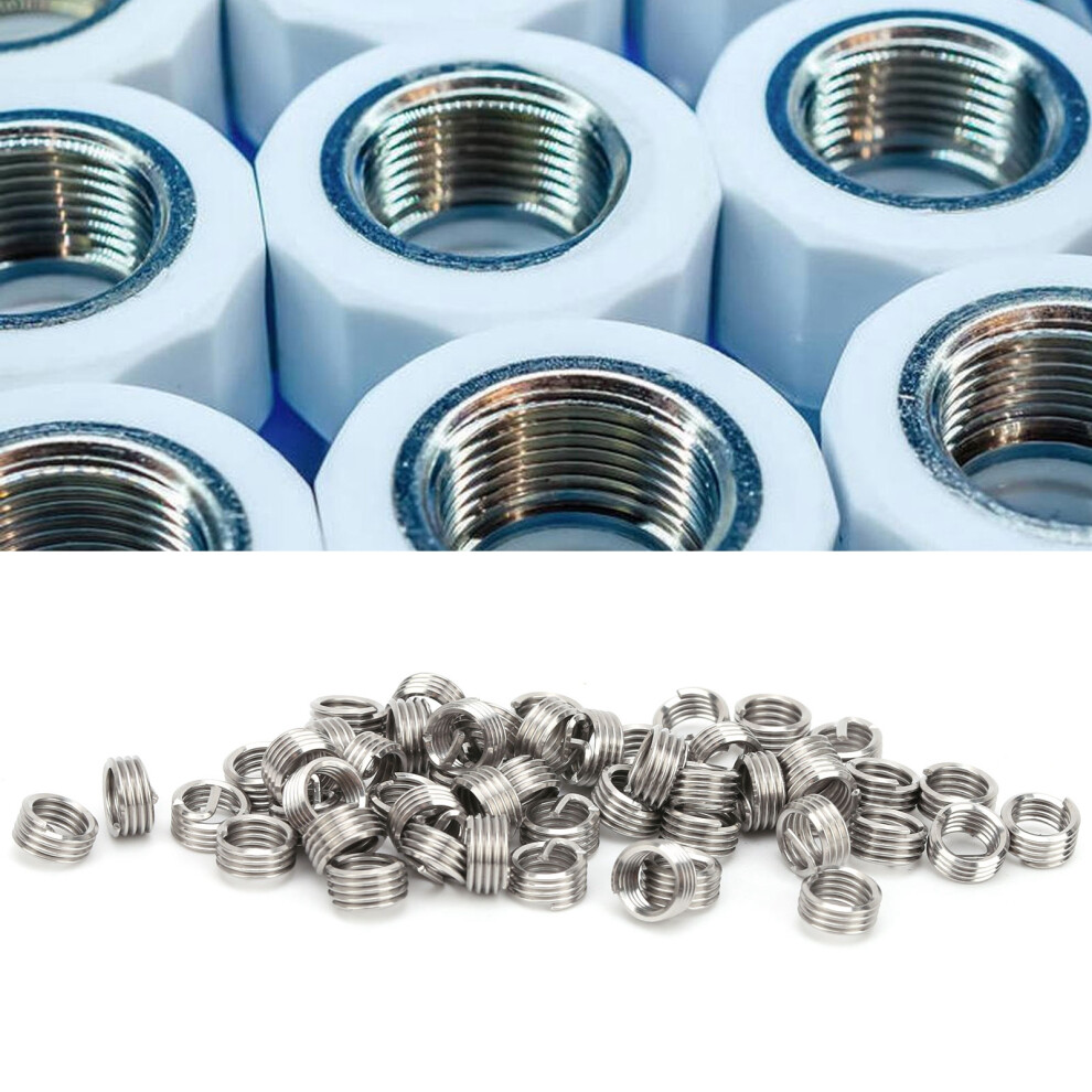 Steel Wire Fastener 50Pcs Thread Inserts Male Female Reducing Nut Tool 10-321D 9301391986487