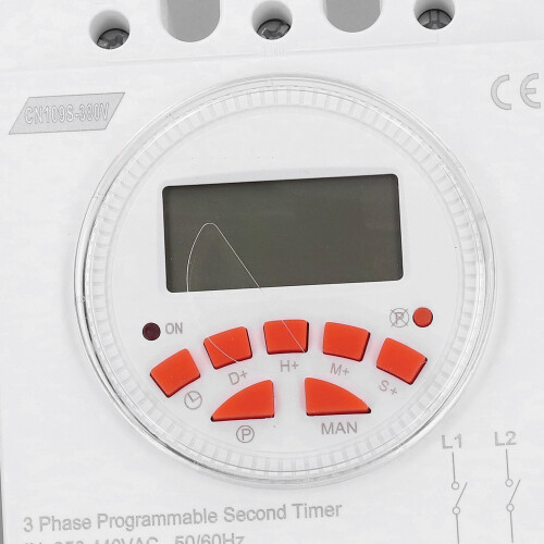 Timer Switch Backlight Display 3 Phase 7 Days 24 Hours Programmable Control Power Timer Switch 2