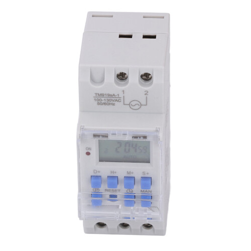 16A 24Hours 7Days Timer Switch DIN Rail Programmable Digital 16 On Off Settings Timer Switch 35mm DIN Rail 1