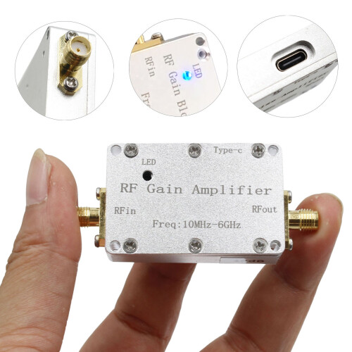 20dB Low Noise Receiver Module RF Radio Frequency Module with SMA Connector Input Output 10M-6GHz 2