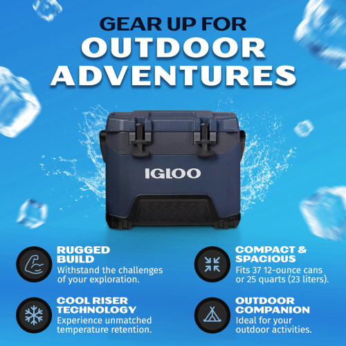 IGLOO BMX 25 Cool Box, Blue/Grey, 23 Litre 1