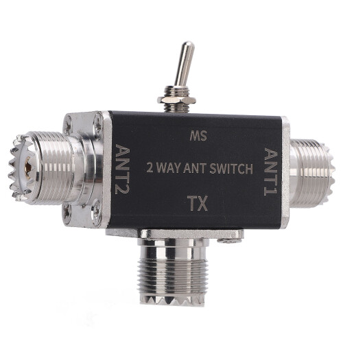 Antennae Switch 1 Input 2 Output 0-50MHz Frequency SO239 Interface 2 Way Manual Antennae Transfer Switch 1