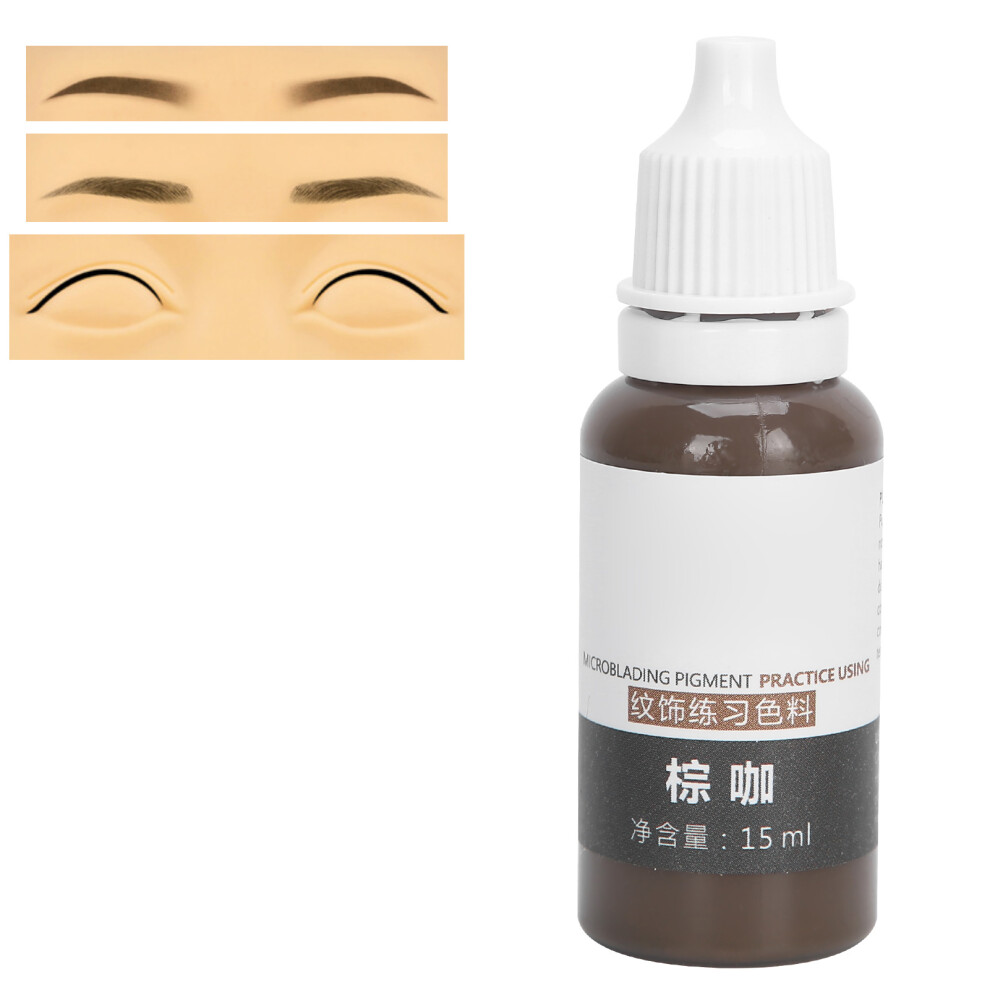 Brown 15Ml Eyebrow & Eyeliner Pigment Kit - Coffee Semipermanent Ink