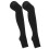 Open Toe Compression Thin Stockings Versatile Thigh High Mercerization Socks BlackS 2