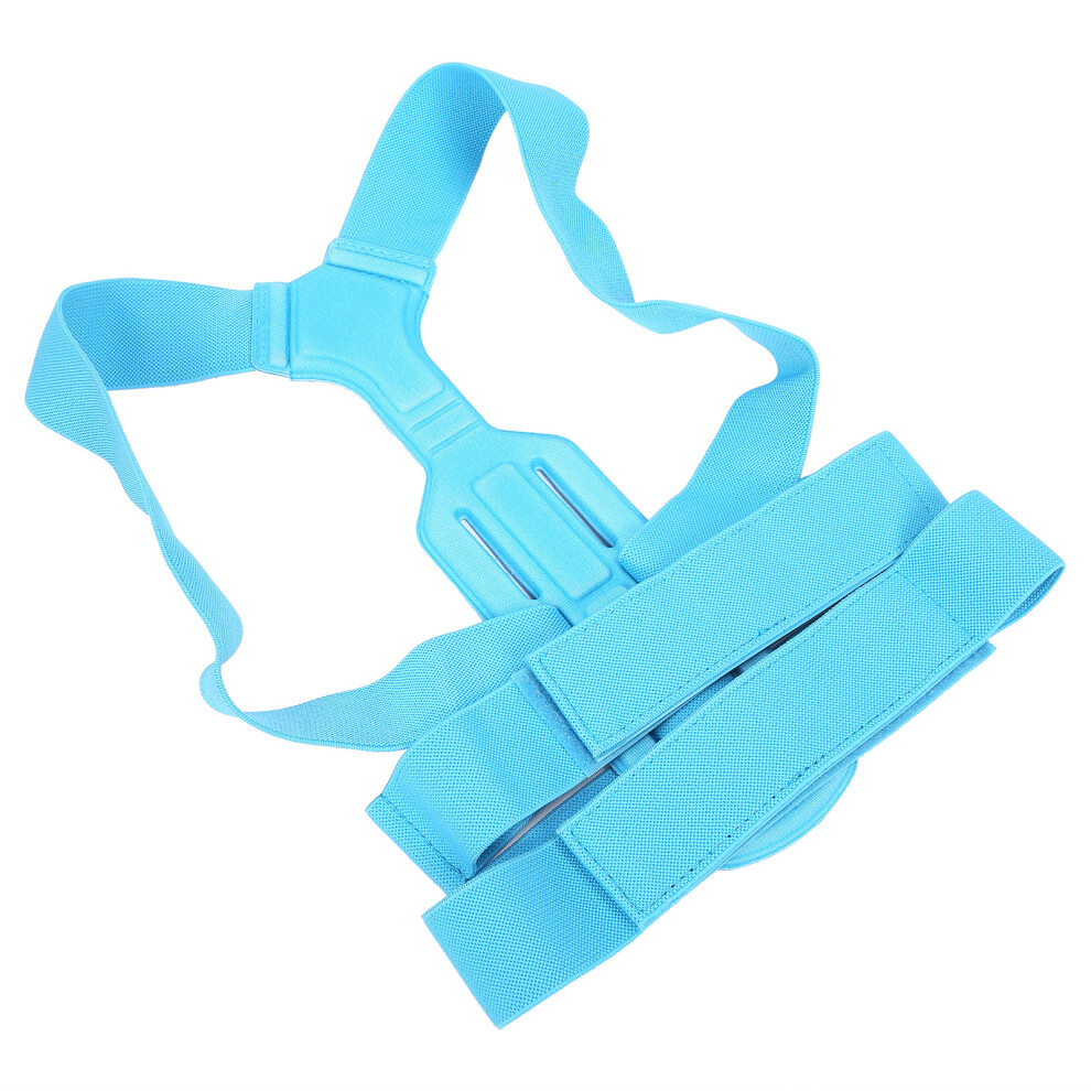 Blue Kids Posture Corrector Upper Back Brace, Adjustable Clavicle Support