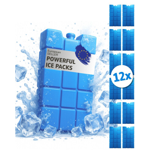Ice Packs Each 200 ml | Cooling Elements for the Cool Bag or Box, ., 12 (EU) 1