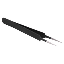 Stainless Steel Eyelashes Tweezers Grafting Extension Anti-Slip ESD14