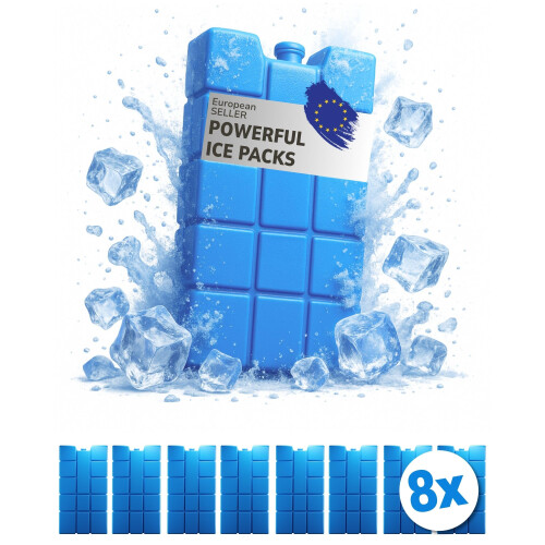 Ice Packs Each 200 ml | Cooling Elements for the Cool Bag or Box, 8 1